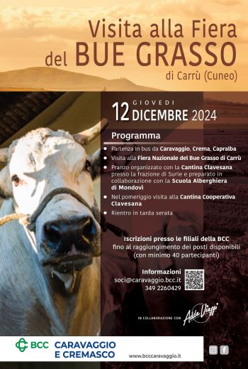 Visita alla Fiera nazionale del Bue Grasso di Carrù