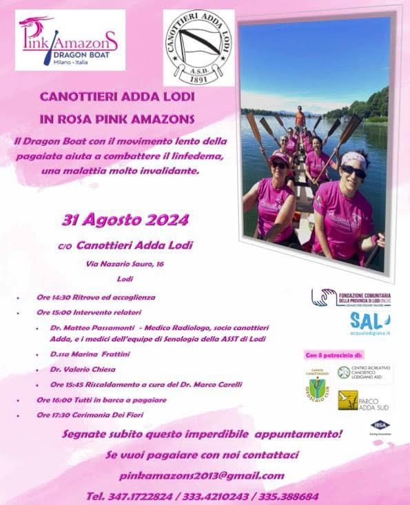 Canottieri Adda Lodi in rosa Pink Amazons